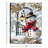 White Gold Snowman 8X6 Lighted Tabletop Canvas