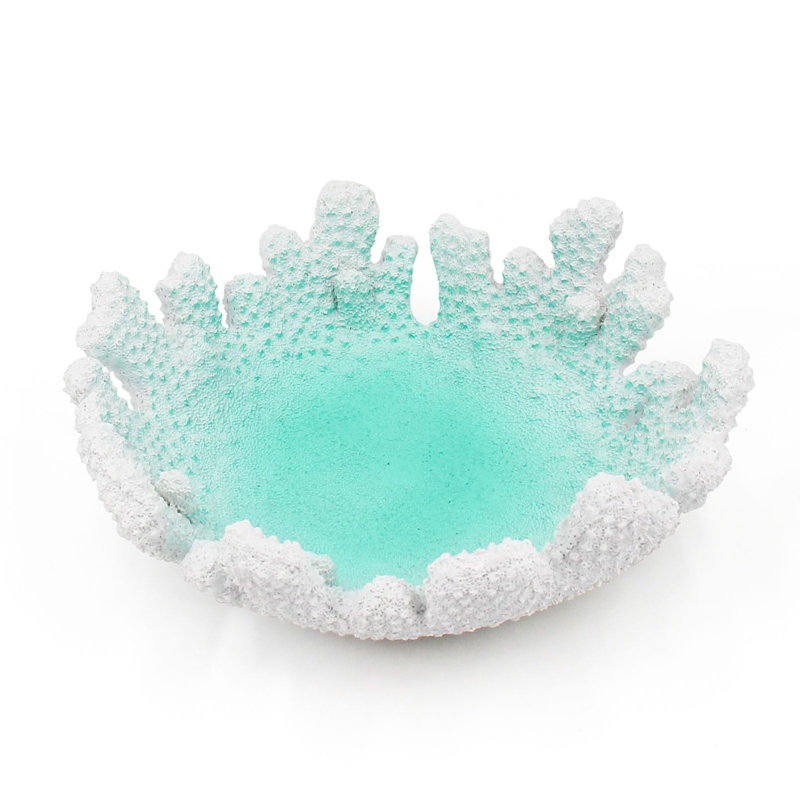 Bol de 9,45 po en résine, Turquoise