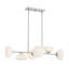 Luminaire suspendu rectangulaire à 6 lumières Keshayla