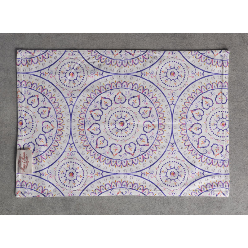 Cotton Geometric Rectangle Placemat