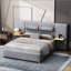 Grand lit plateforme tapissier