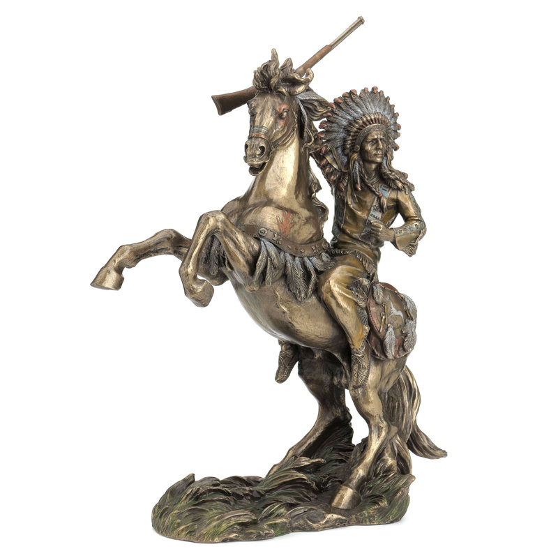 Fusil surélevé 12,99 po H Sioux Chief sur un cheval (mbz + couleur)