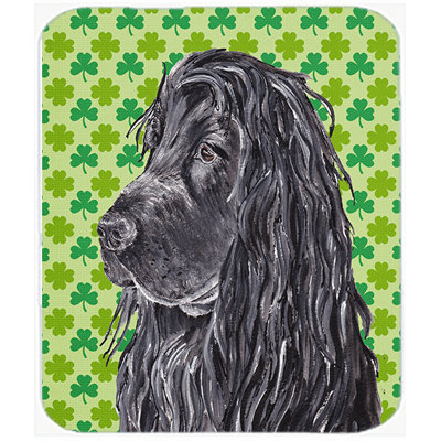 The Holiday Aisle English Cocker Spaniel St Patrick's Irish Glass Cutting Board