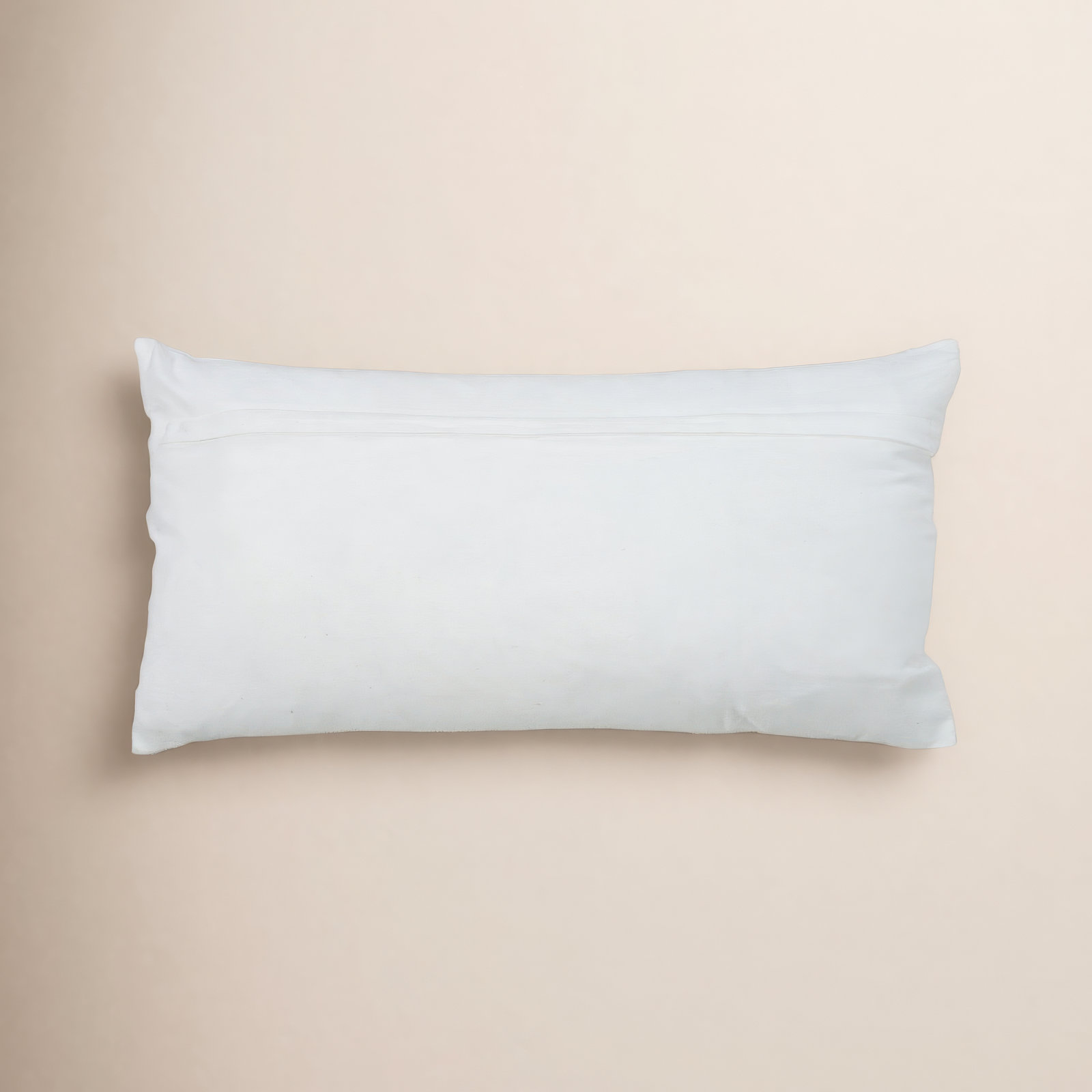 Brockett Textured Lumbar Throw Pillow, White