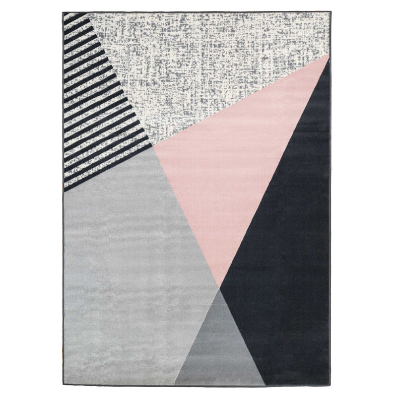 Newcomb Geometric Area Rug, Runner 60 x 240cm