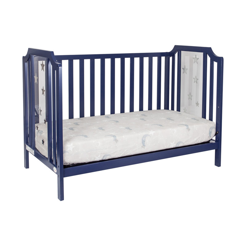 Lit de bébé convertible 3 en 1 Celeste bleu marine, Marine