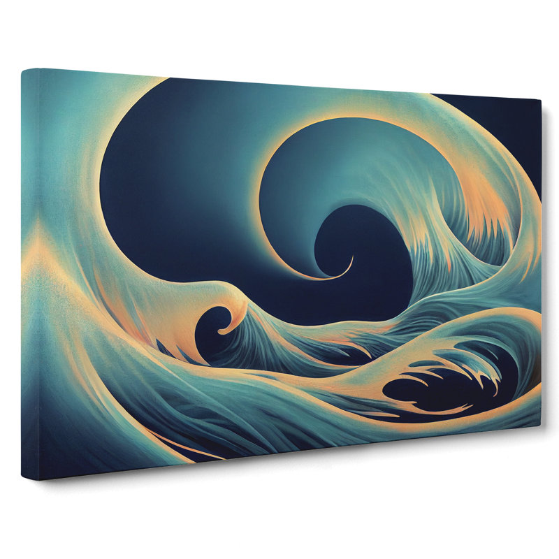 Surreal Wave - Wrapped Canvas Print, 35cm H x 50cm W x 3cm D
