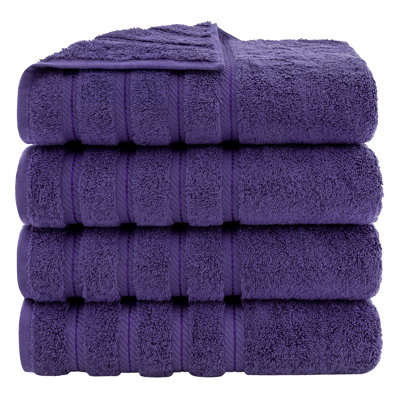 Edison 100% Turkish Cotton Quick-Drying Bath Towels (Set of 4)