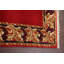 Tapis népalais rouge en laine rouge 4X5
