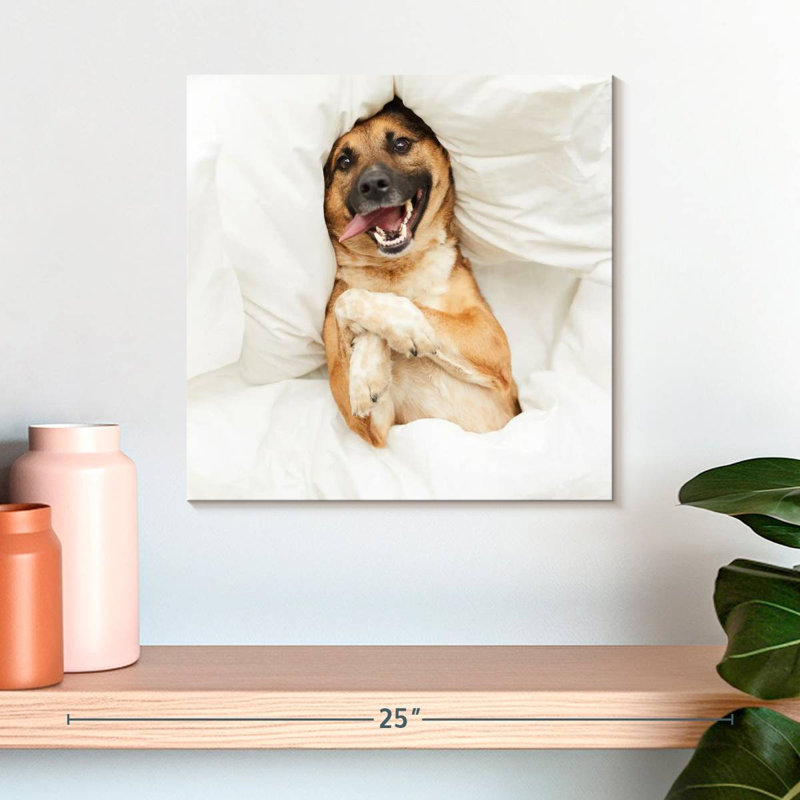 Crowle Happy Morning Dog, H 16 po x l 16 po