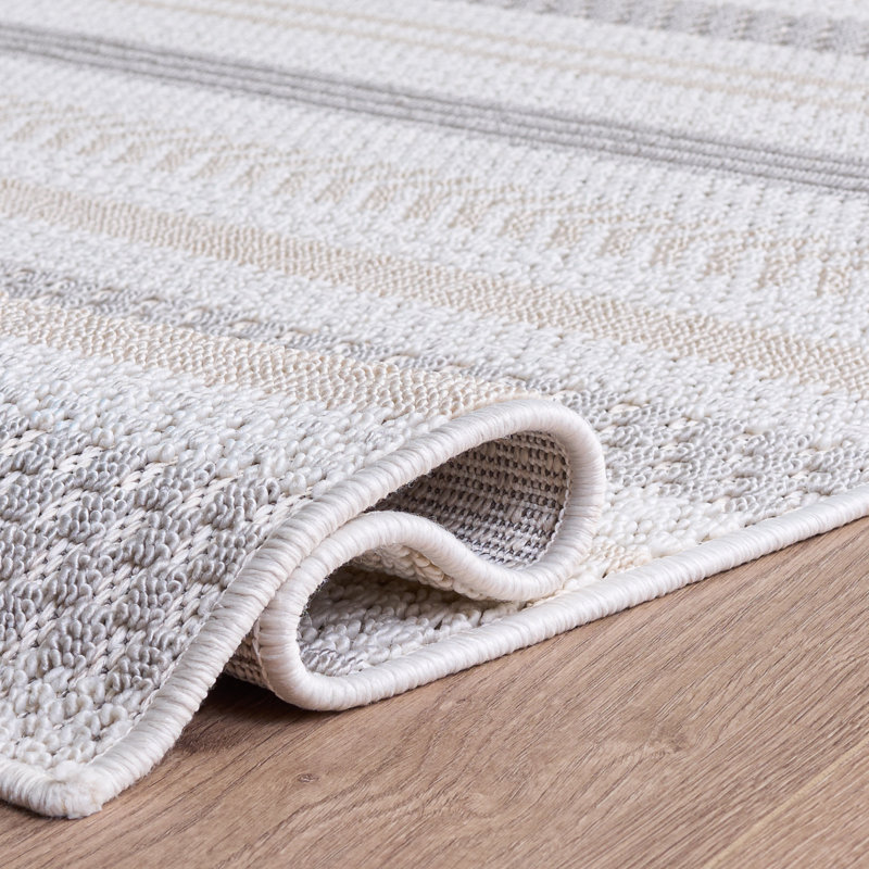 Veranda Performance Striped Indoor Rug, Rectangle 5'3" x 7'6"