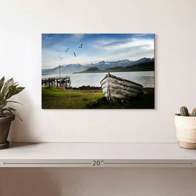 Mehar Icelandic Fishing Boat, 8" H x 12" W