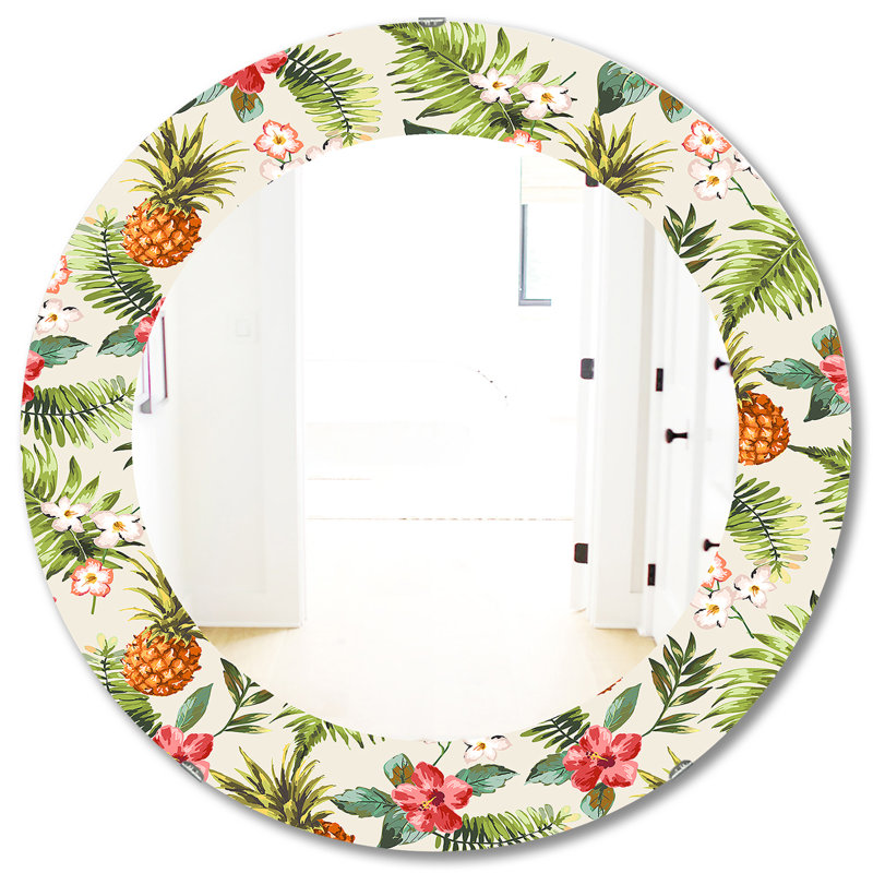 Miroir mural Tropical Mood Foliage, H 31,5 po x l po
