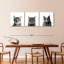 Trois chats, reproduction sur toile-1113385949
