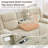 82.29"wide Pillow Top Arm Corduroy Upholstered Manual Double Reclining Sofa-1233030462