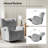 Medina Modern Oversized Swivel Glider Recliner With Wingback And Adjustable Headrest-570573248