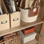 Armoire de rangement de style maison de campagne rustique, finition brune
