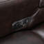 Fauteuil inclinable électrique en cuir de polyuréthane Flare avec plateau et porte-gobelets