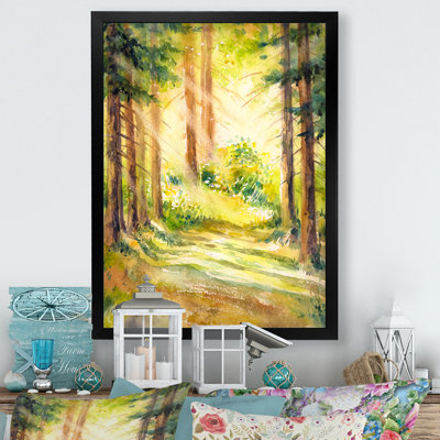 «Summer Forest Landscape», reproduction d'art sur toile traditionnelle