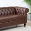 Husani Faux Leather Rolled Arms Chesterfield Sofa-2098138542-2138954810