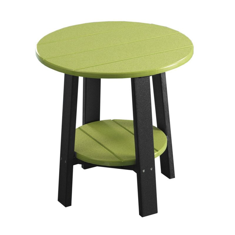 Table d’appoint en plastique Azhineh, Noir, Cèdre, 28" H x 21" W x 21" D