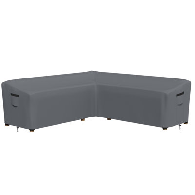 Patio Sectional Cover, Heavy-Duty Waterproof UV-Resistant Outdoor Furniture Cover