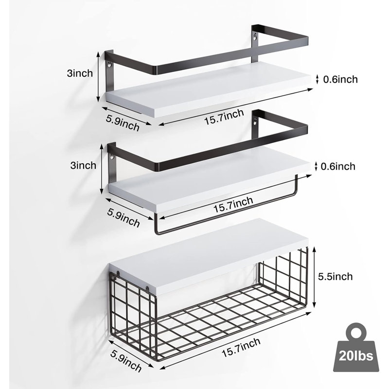 Ensemble de quincaillerie de salle de bain 3 pièces