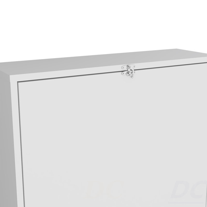 Folding Table, 4 Shelves, White, Table