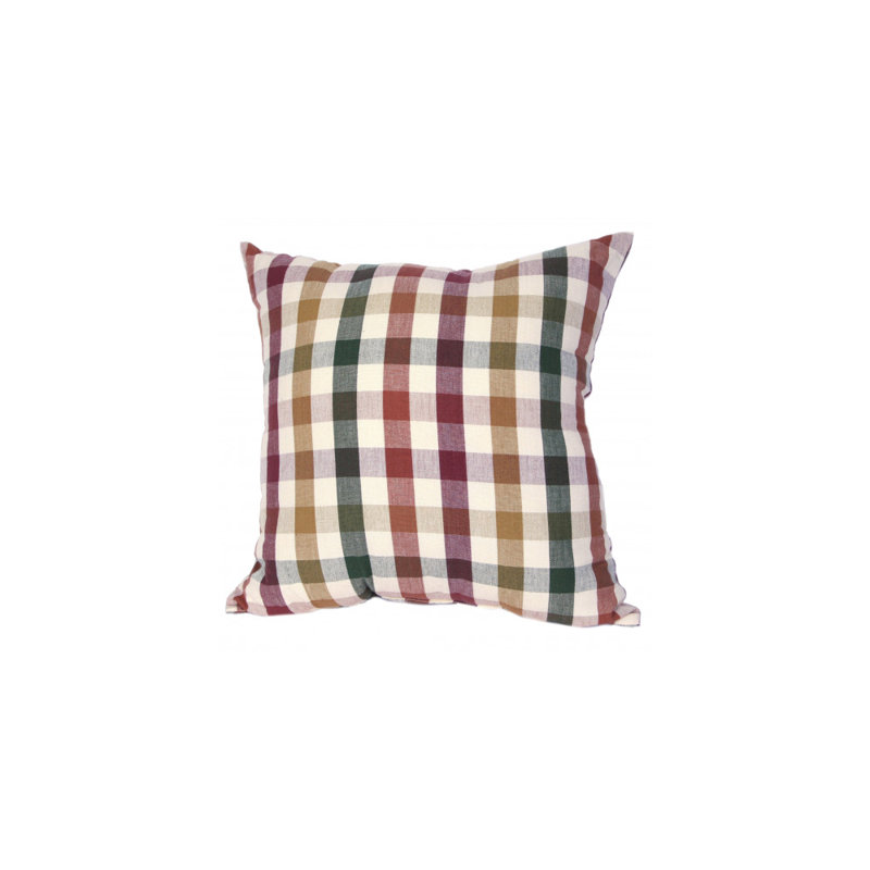 Cambridge Plaid Cotton Throw Pillow