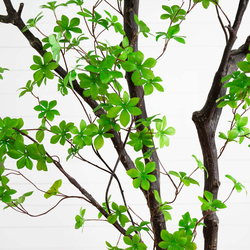 Faux arbre enkianthus 120 po en doublure de pot