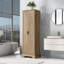 Armoire de rangement avec deux portes pour salle de bain, bureau, tablette réglable, panneau de fibres à densité moyenne-1552456200