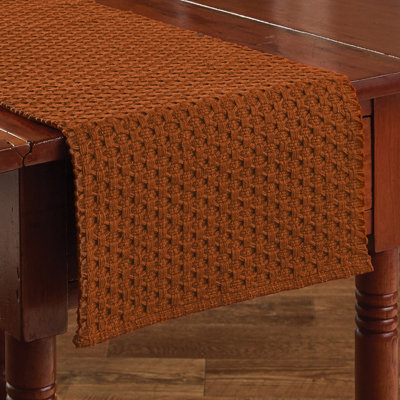Gracie Oaks Chadwick Table Runner - Terracotta