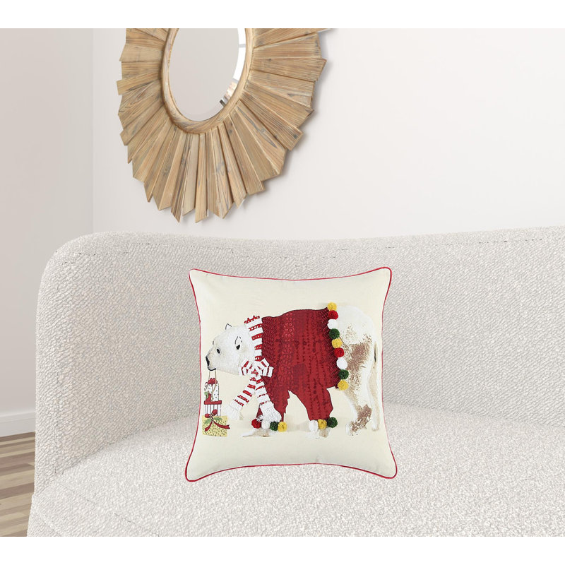  Housse et insert de coussin en coton Holiday