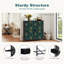 Commode avec 9 tiroirs en tissu, commode haute pour chambre à coucher, commode à grandes tiroirs pour le salon-114251503