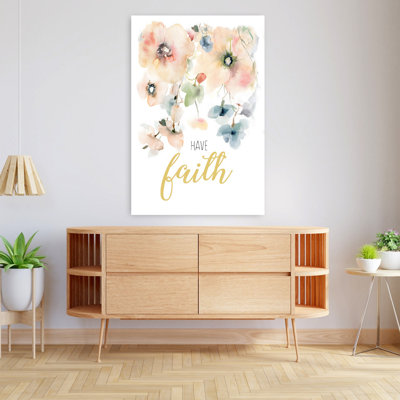 «Have Faith Elegant Minimalist Modern Landscape Nature», art mural