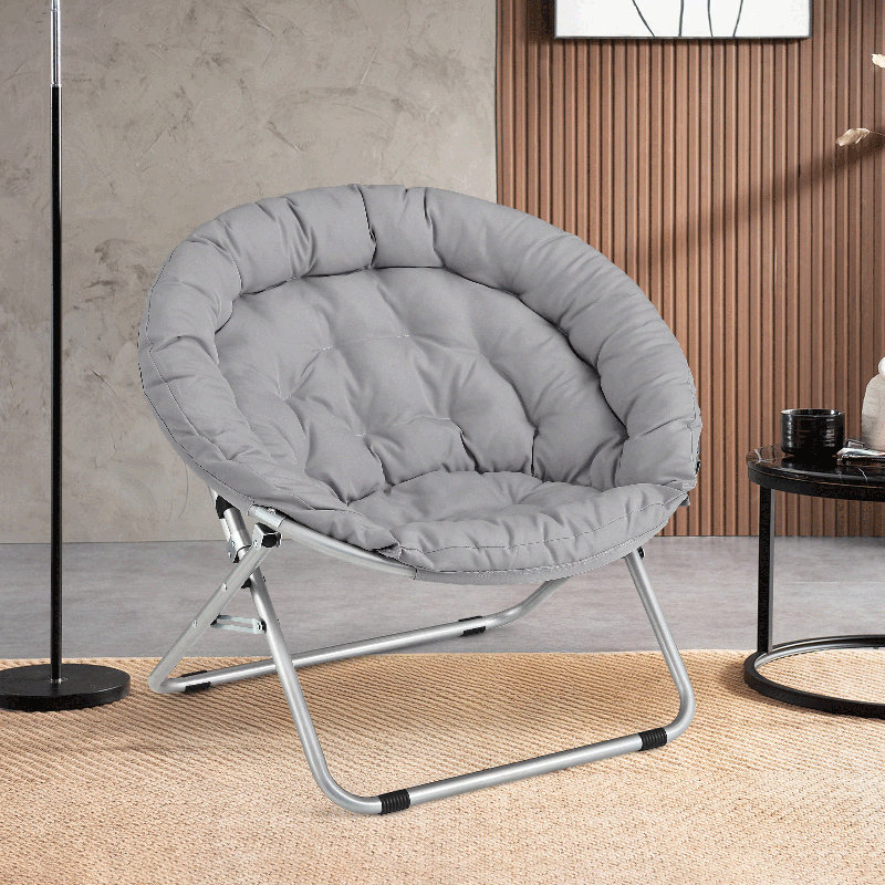 Fauteuil d'appoint pour chaise longue Amey, Polyester rose, Non, Argent argent