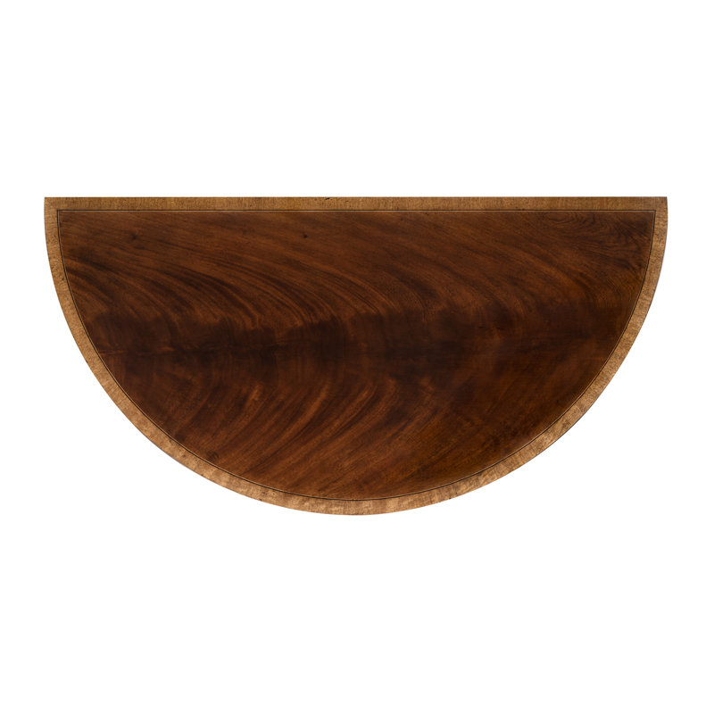 Demilune Solid Wood Accent Cabinet