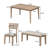 6 - Person Four Leg Dining Set-343114458-343114459