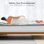 Mousse viscoélastique imprégnée de gel de 2 pouces pour grand lit, matelas adoucissants, odeurs dissipatrices, haute densité, soulagement, traverses de lit latérales convenables assurant la sécheresse et un sommeil doux,