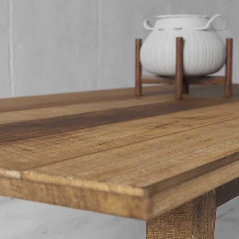 Fleener Teak Solid Wood Dining Table