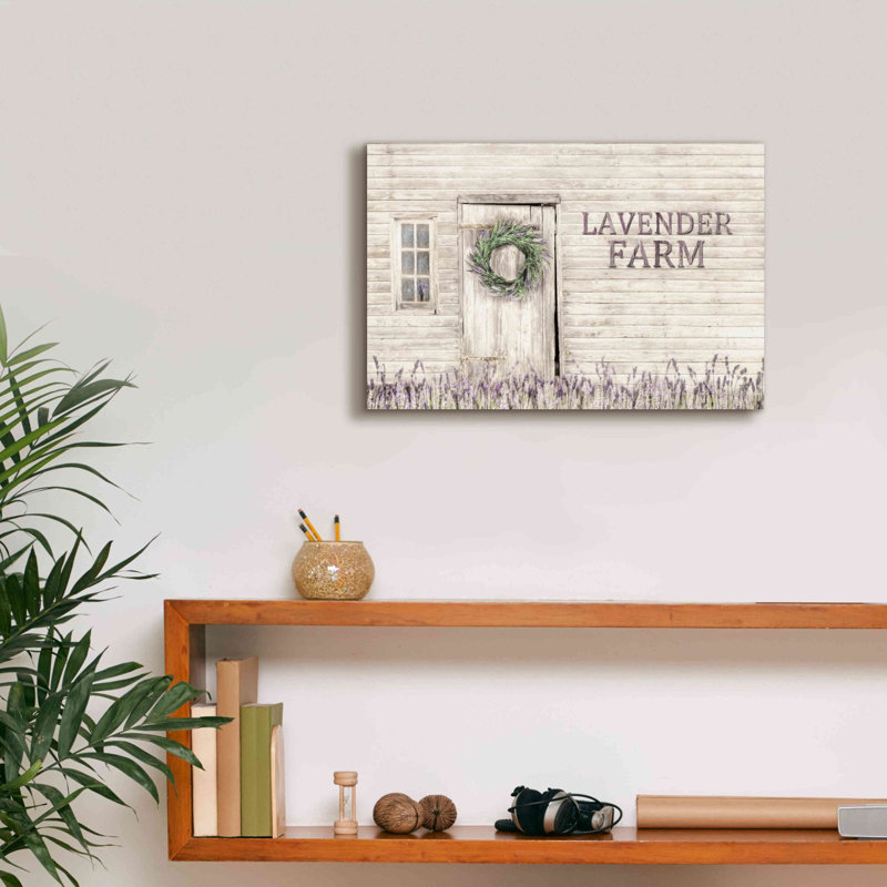 Epic Graffiti 'Lavender Farm' By Lori Deiter, Canv Lavender Farm by Lori Deiter - Wrapped Canvas Print