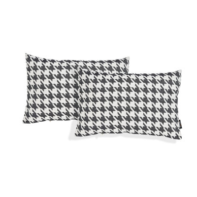 Bird Houndstooth Rectangular Cushion Cover Cushion