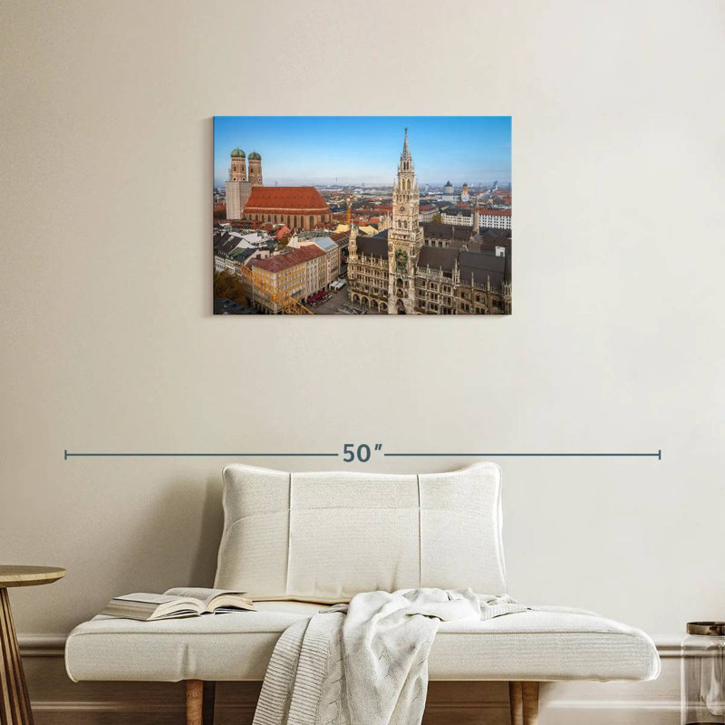 Rorry Munich City Landmarks, 20" H x 30" W