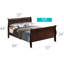 Lit simple Louis Phillipe G3125A-TB