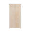 Mignonette 2 Door Solid + Manufactured Wood Wardrobe-124080373