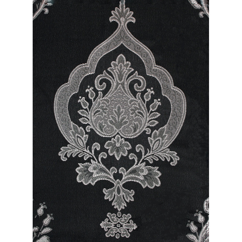 ALEXA-2PK Room Darkening Curtain Panel Pair, Black