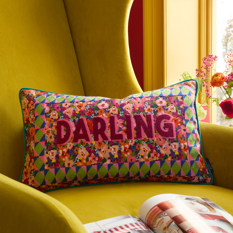 Darling Ditsy Floral Bright Cushion