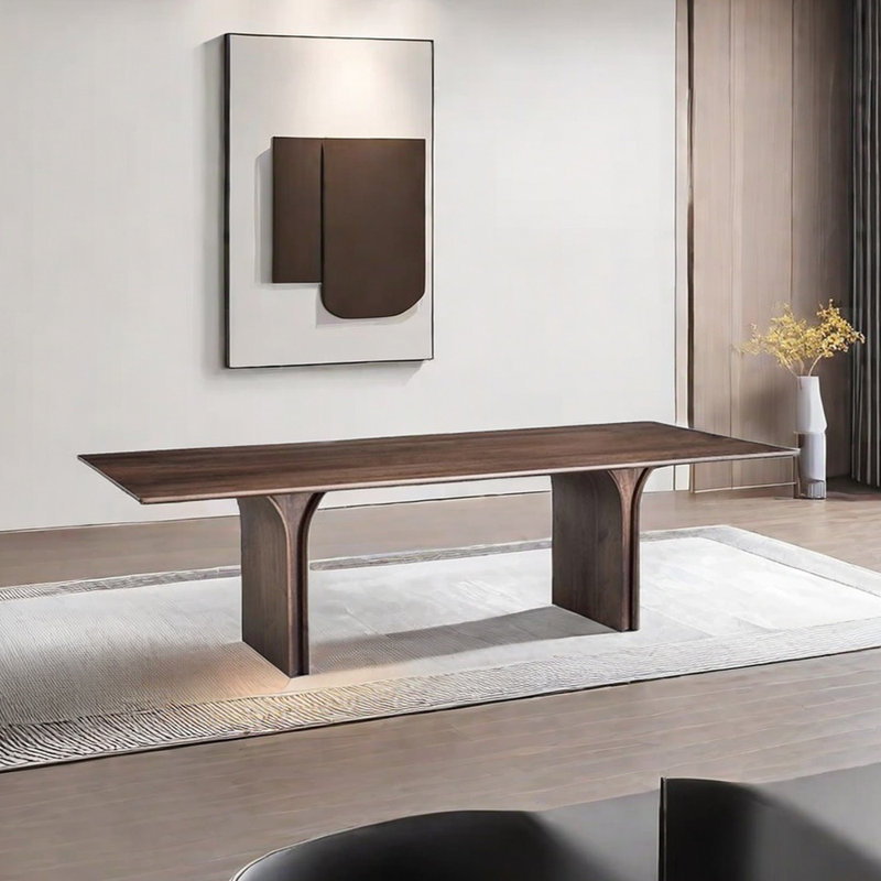 Solid wood simple dining table, 29.53"H x 86.61"L x 35.43"W