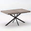 Table de salle à manger rétro extensible, design élégant pour différentes pièces-126986228