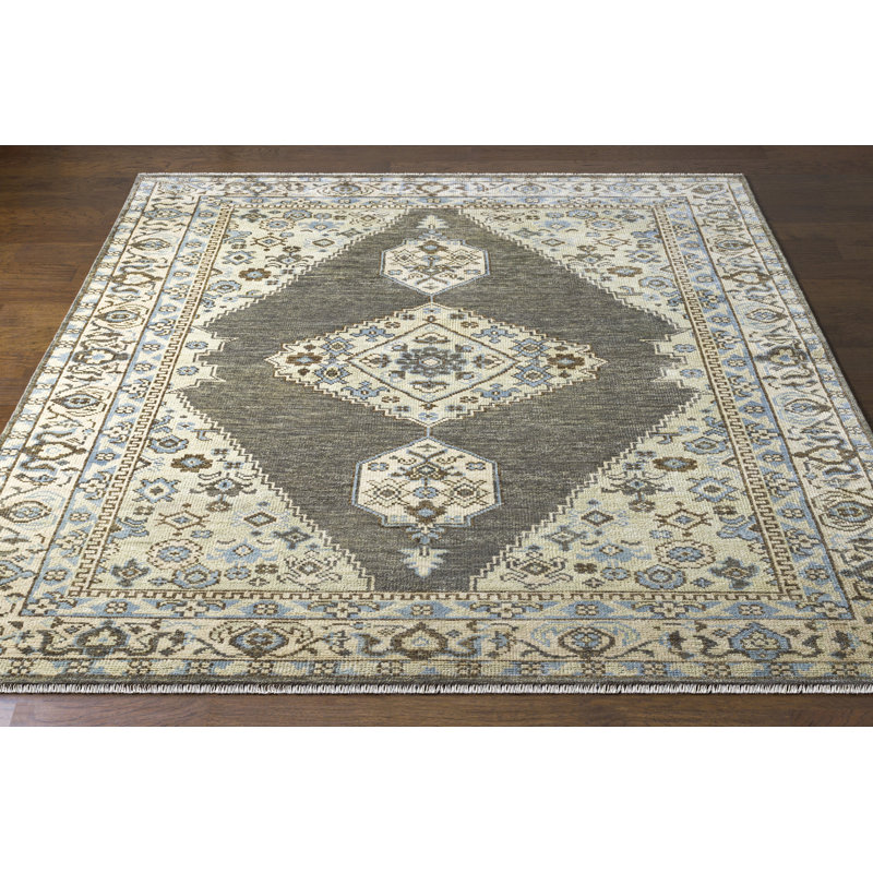 Wool Oriental Indoor Rug, Rectangle 8'10" x 12'